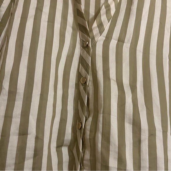 ZARA FLOWY STRIPED SHIRT - Picture 4 of 9